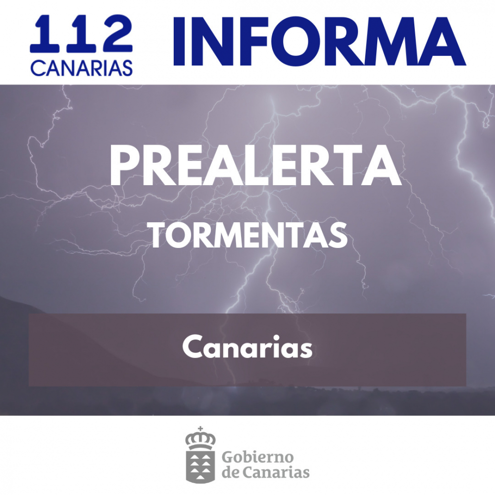El Gobierno declara la prealerta por tormentas en toda Canarias