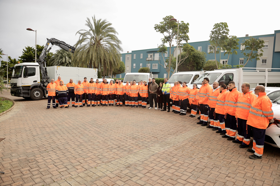 El Ayuntamiento de Las Palmas de G.C. refuerza la limpieza viaria con la incorporación de 30 nuevos efectivos en Ciudad Alta