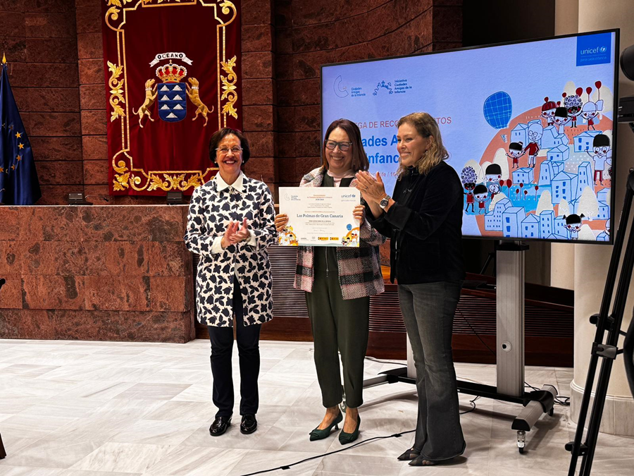 Las Palmas de Gran Canaria renueva su reconocimiento como Ciudad Amiga de la Infancia de UNICEF